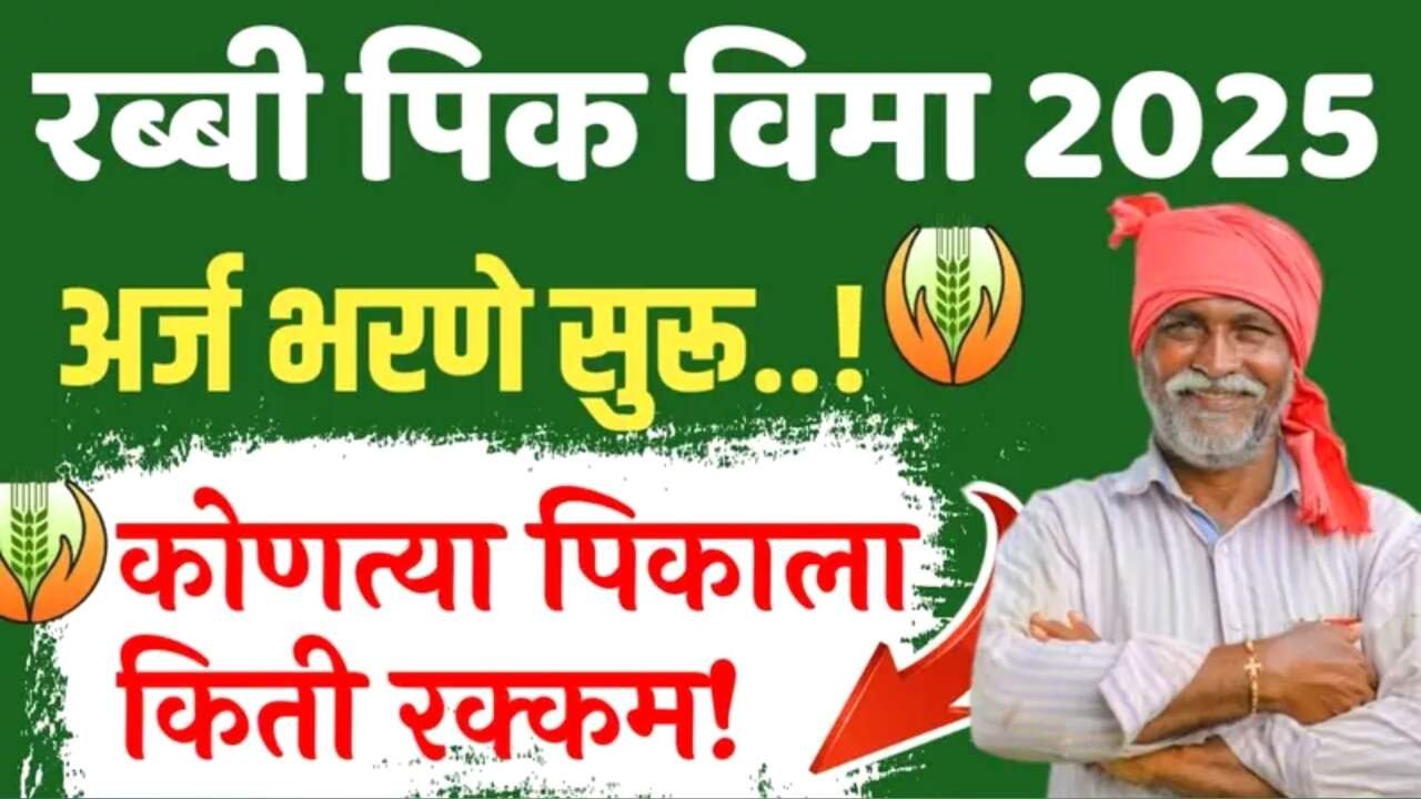रब्बी हंगाम २०२५ पीक विमा अर्ज सुरू! पहा कोणत्या पिकाला किती रक्कम ? Rabbi Pikvima 2025