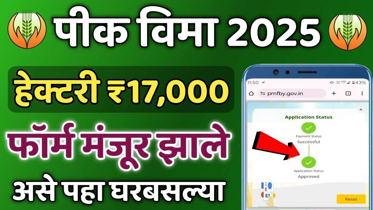 पीकविमा: हेक्टरी १७,५०० रुपये शेतकऱ्यांच्या खात्यात कधी जमा होणार? जाणून घ्या अटी आणि निकष Crop Insurance Approved List